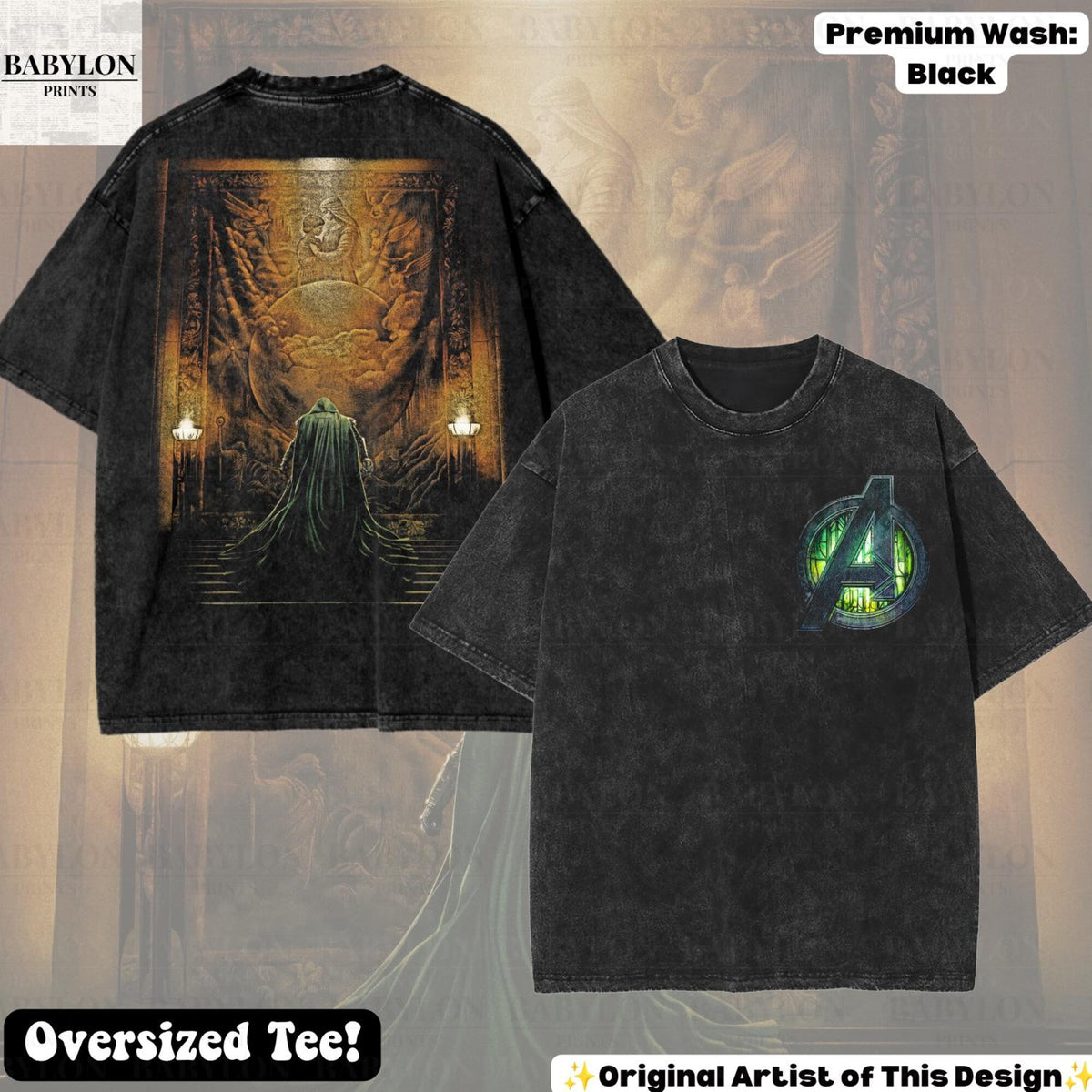 Comfort Colors Oversized Doctor Doom Victor Von Doom Doomsday Shirt Women, Disneyworld Marvel Avengers Graphic Tee, Fan Gift for Her Aesthetic