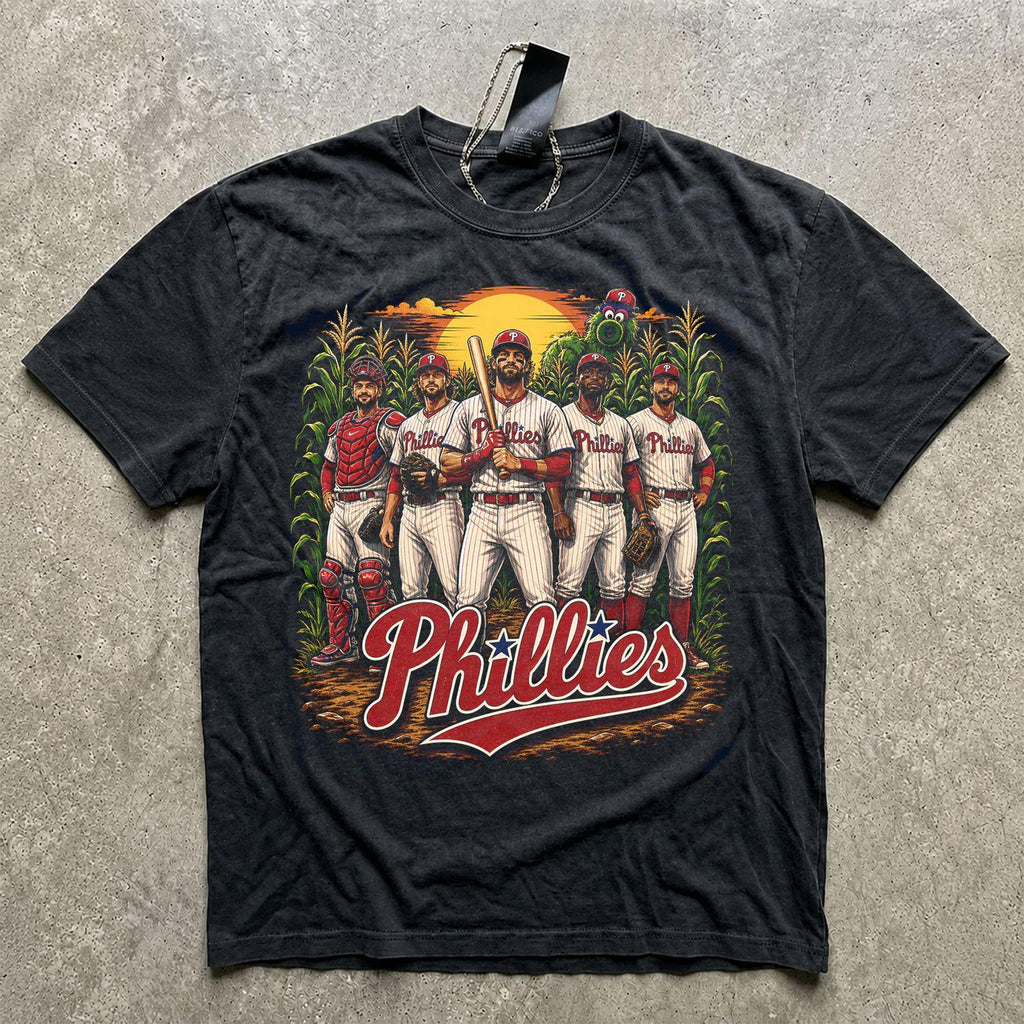 Phillies Field of Dreams Shirt Phillies Cornfield Tee Black Baseball Fan Tee Phillies Gift Unisex Sports Shirt