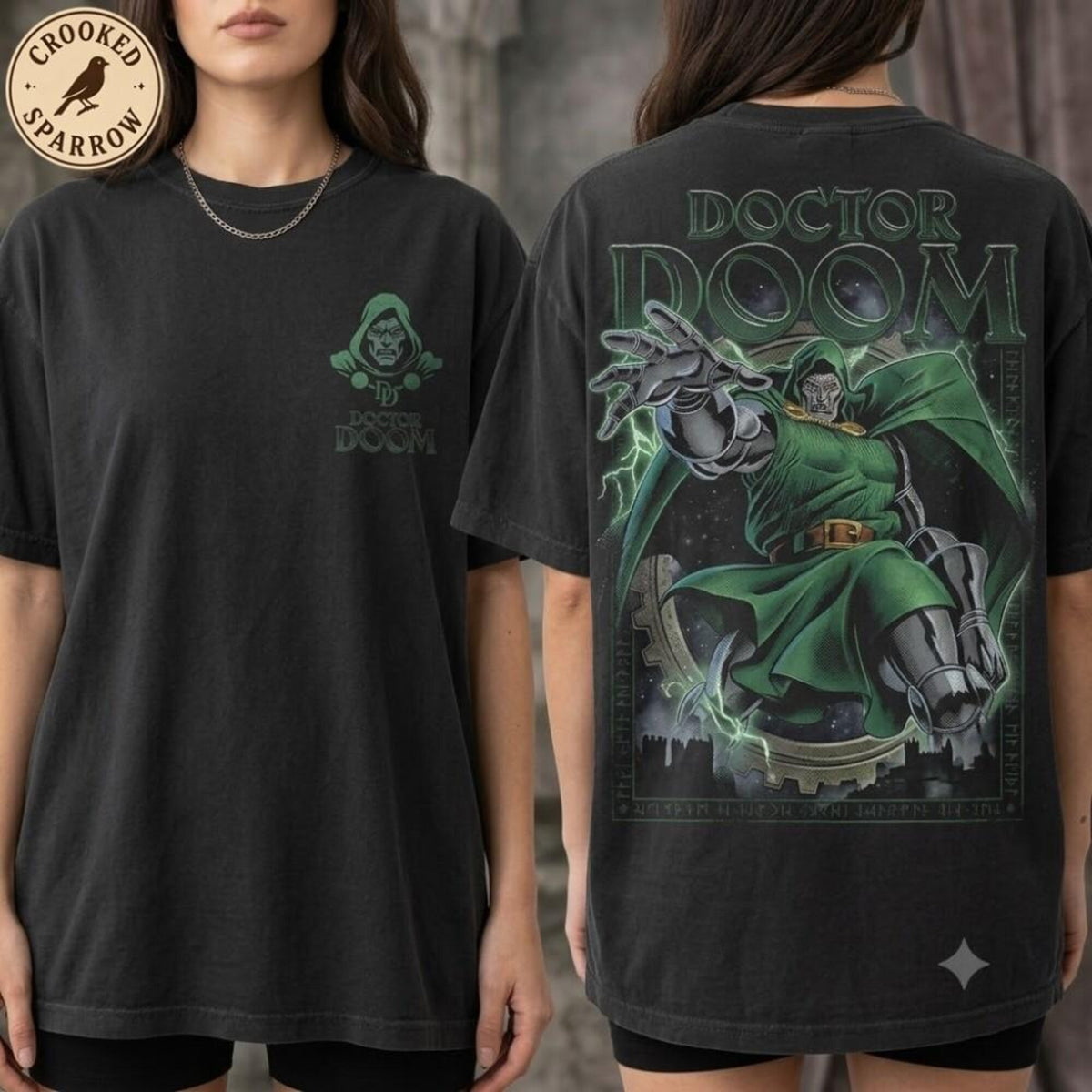 Comfort Colors Vintage Doctor Doom Shirt Women, Retro Marvel Villain Fantastic Four Comic Book Superhero Graphic Tee, Fan Gift for Her Aesthetic