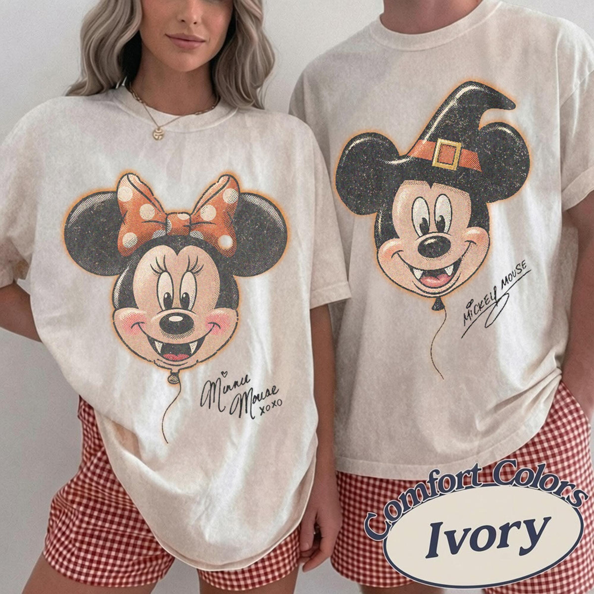 Comfort Colors Mickey Minnie Halloween Shirt Mickeys Not So Scary Halloween Party Tee Disney World Family Trip Disneyland Spooky Season