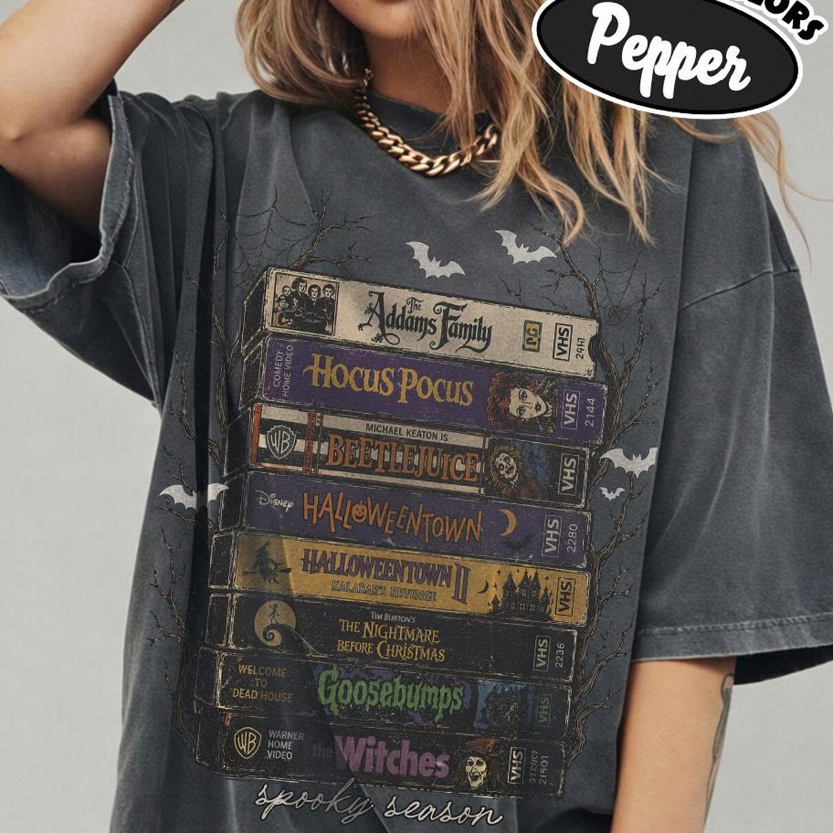 Vintage Halloween VHS Shirt Retro Spooky Season Tee Funny Movie Halloween Shirt Fall Halloween Gift Disney Halloween Shirt