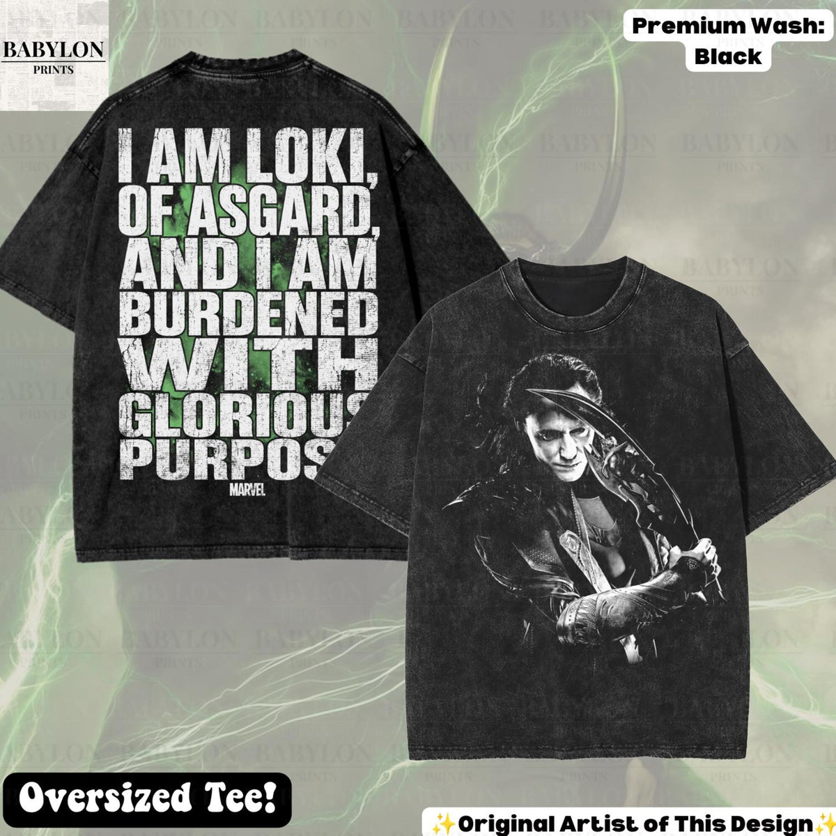 Comfort Colors Oversized Loki Marvel Shirt Women, Retro Marvel Avengers Doomsday Loki Show Graphic Tee, Fan Gift for Her Aesthetic