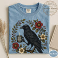 Comfort Colors Is He Dead Yet Shirt Raven Crow Coffee Shirt Black Crow Anti Trump Protest Shirt Funny Crow Coffee Shirt Botanical Crow