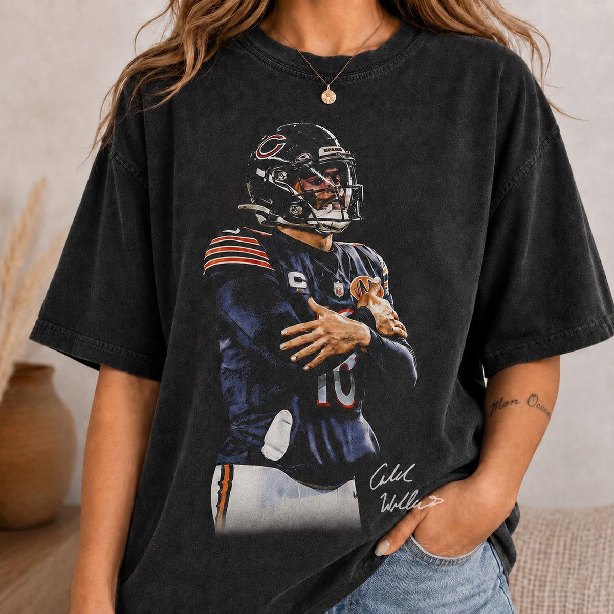 Caleb Williams Shirt  Caleb Williams Football Shirt Vintage Chicago Football Shirt