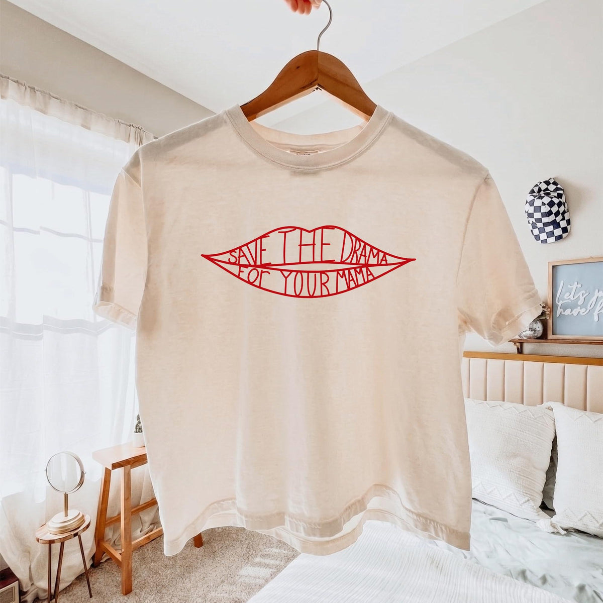 Save The Drama For Your Mama Boxy Tee Y2K Comfort Colors Crop Top Trendy Graphic 90s Retro Vintage Unisex