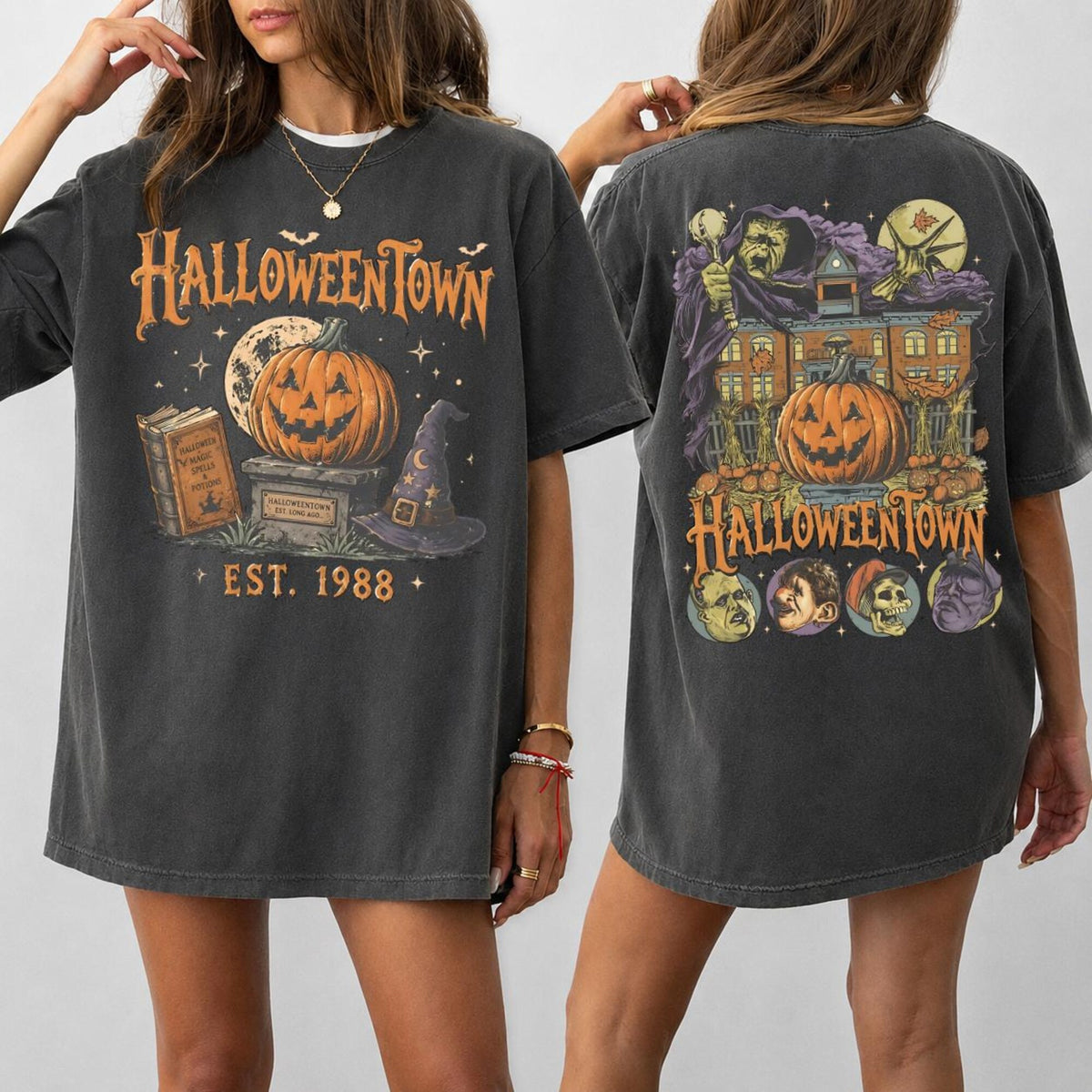 Comfort Colors Vintage Halloweentown Shirt Retro Halloween Tee Spooky Season Tshirt