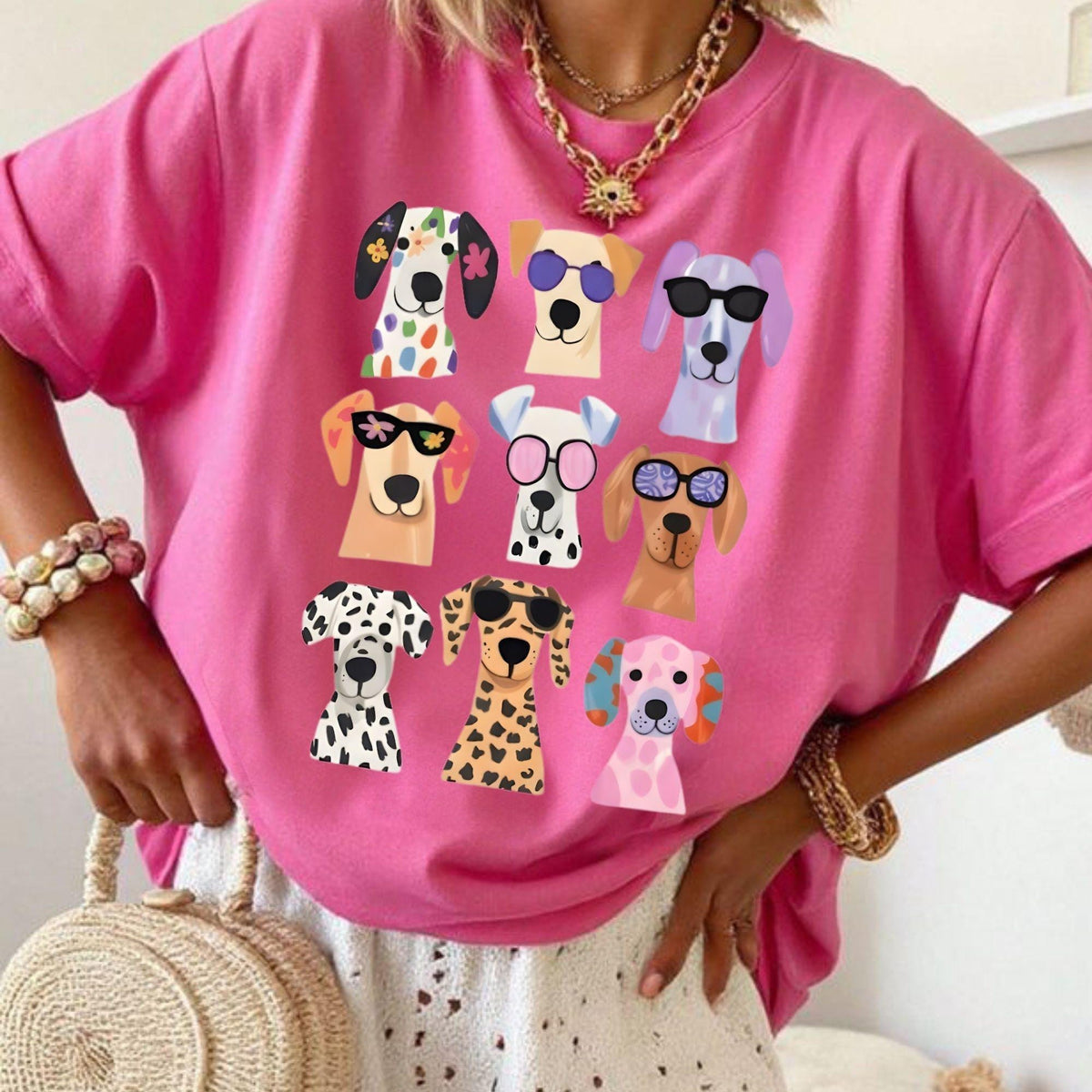Comfort Colors Cute Dog Shirt Comfort Colors Colorful Puppy Graphic Tee Dog Lover TShirt Pet Lover Gift Funny Dog Tee