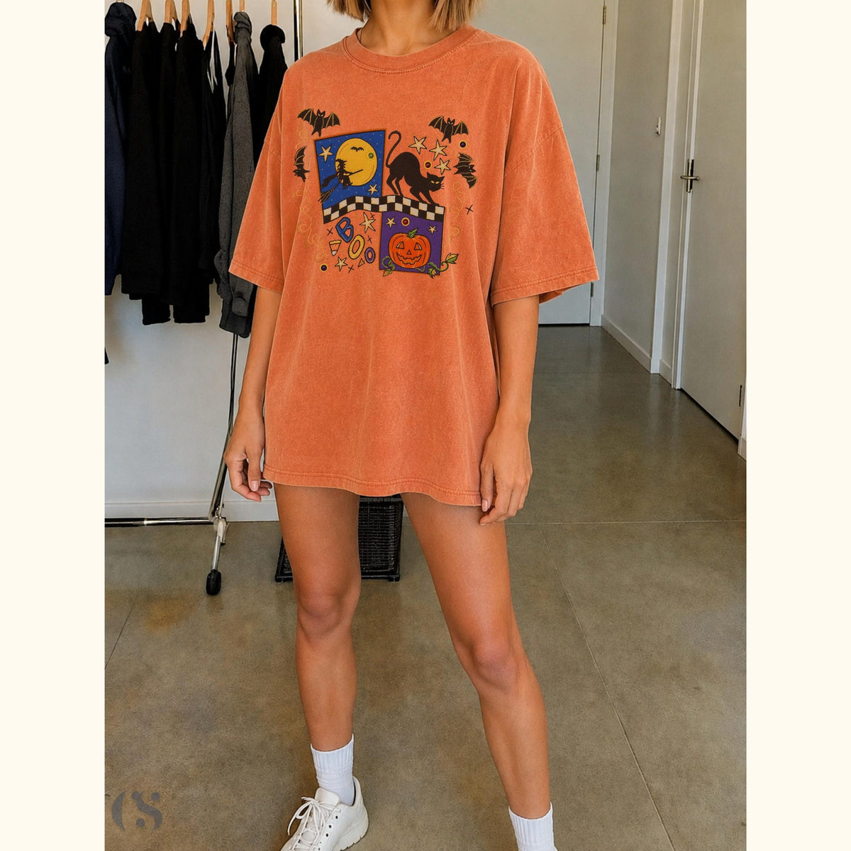 Retro Halloween Shirt Halloween Sweatshirt Vintage Spooky Season Tee Crewneck Pumpkin Ghost Black Cat Fall Graphic Gift