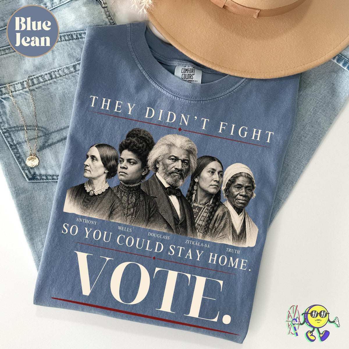 Vote shirt Historical Suffrage Icons Tee Mid Term Elections Your vote matters Douglass Wells Liberal Voting Rights Democracy shirt