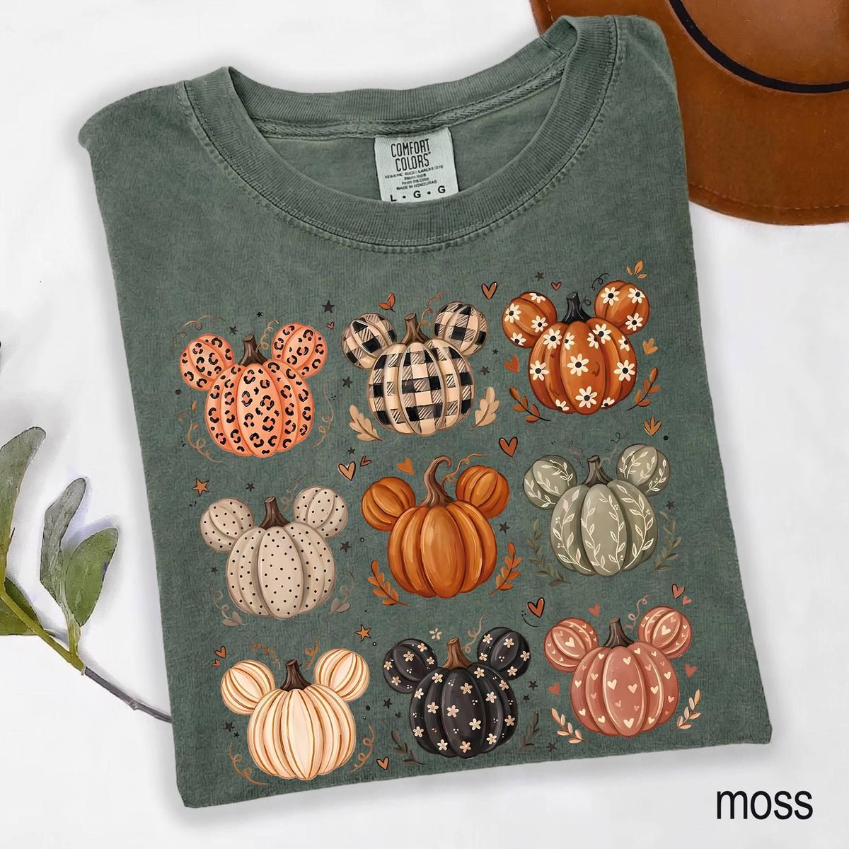 Comfort Colors Mickey Cute Boho Pumpkin Fall Shirt Women, Disney Autumn Thanksgiving Cottagecore Harvest Tis the Season Graphic Tee, Gift for Her Aesthetic