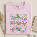Colorful Dinosaur Shirt Cute Dino Sweatshirt Kids Dinosaur Sweater Dinosaur Lover Gift Comfort Colors TShirt