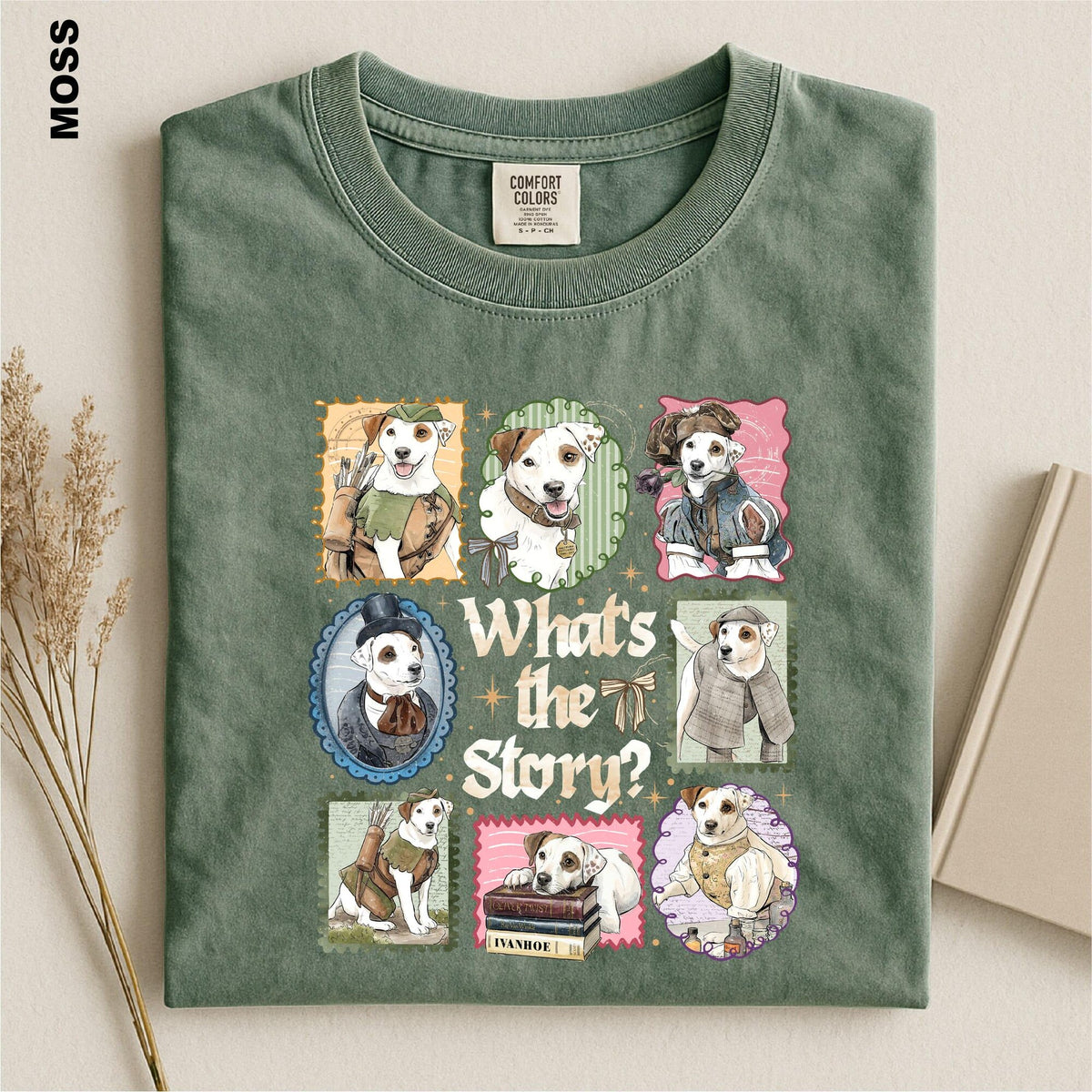 Wishbone Dog Shirt Whats The Story Tshirt Classic Literature Dog Tee 90s Nostalgia Dog Sweater Storybook Character Top Book Lover Gift