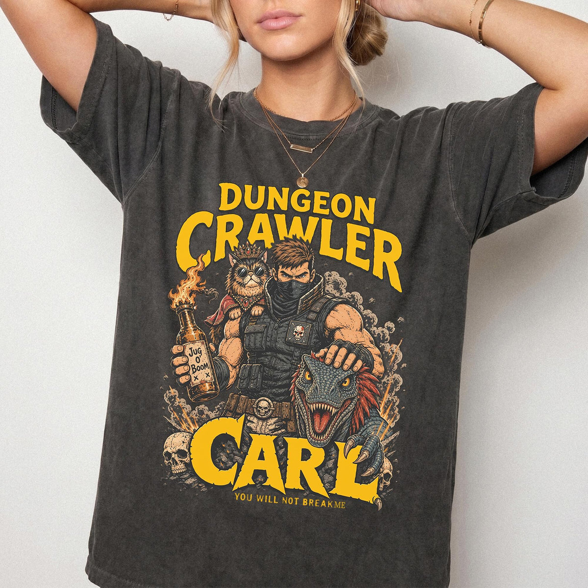 Dungeon Crawler Carl Shirt Carl And Princess Donut Shirt Dungeon Crawler Carl Sweatshirt Hoodie Dcc shirt