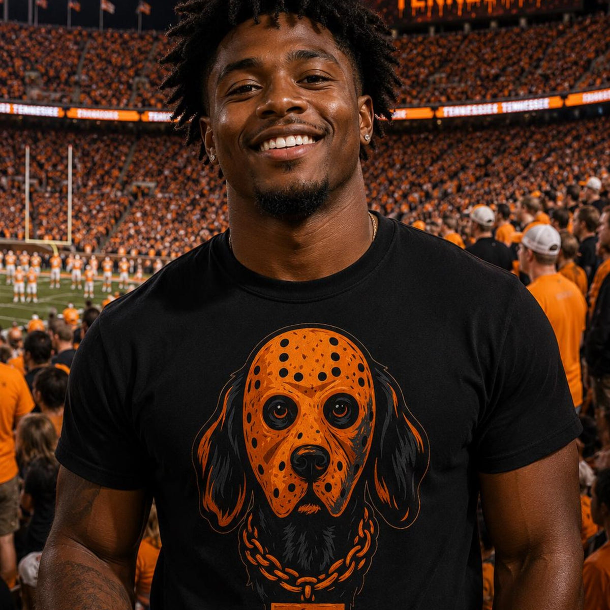 Comfort Colors Spooky Tennessee Hound Dog Football Shirt Women, Halloween Vols Gameday Graphic Tee, Fan Gift for Her Aesthetic