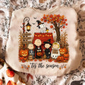 Comfort Colors Snoopy Halloween Shirt Women, Charlie Brown Peanuts Spooky Trick or Treat Tis the Season Ghost Graphic Tee, Gift for Her Aesthetic