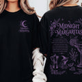 Comfort Colors Midnight Margaritas Shirt Women, Witchy Halloween Practical Magic Cocktail Graphic Tee, Spooky Season Gift for Her Aesthetic