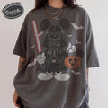 Retro Disney Mickey Star Wars Halloween Shirt Comfort Colors Darth Vader Pumpkin Tee Disneyland Family Matching Spooky Season 2026 Trip