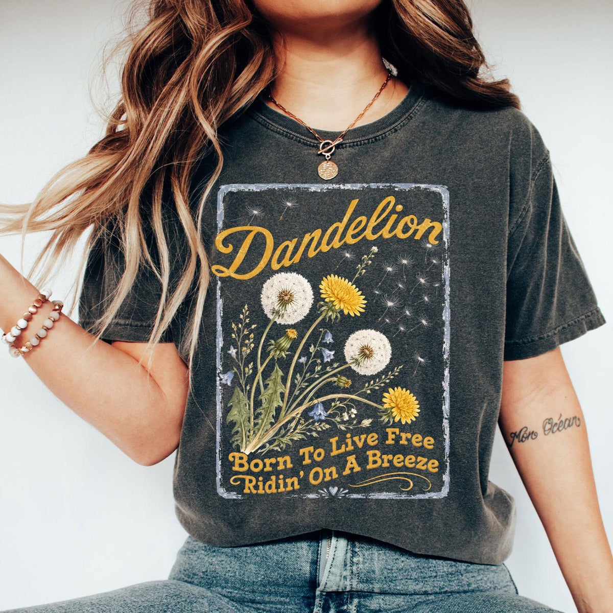 Comfort Colors Dandelion Shirt Country Music Graphic Shirt Dandelion Lover Gift