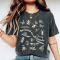 Comfort Colors Be Kind to All Kinds Shirt Insect Bug Butterfly Nature Lover Top Eco Friendly Wildlife Kindness Shirt Granola Girls Tee