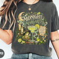Midnight Margaritas Graphic Shirt Magical Frog Cocktail Tee Witchy Celestial Moon TShirt Spooky Margarita Lover Halloween Gift