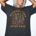 Comfort Colors National Park After Dark Shirt Bigfoot UFO Camping Tee Cryptid Campfire Shirt Sasquatch Alien Bear Comfort Colors Tee