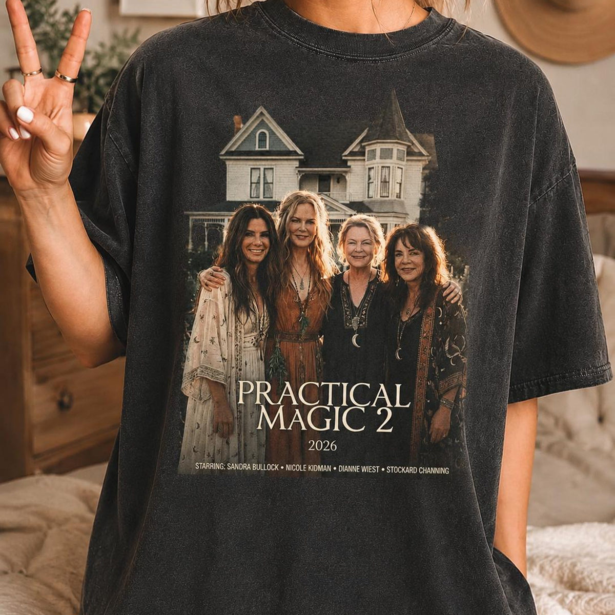 Comfort Colors Practical Magic Fan Gift Shirt Women, Owens Sisters Retro 90s Witchy Midnight Margaritas Spooky Season Graphic Tee, Gift for Her Aesthetic