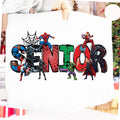 Comfort Colors Avengers Senior 2027 Shirt, Spider Man Hulk Thor Captain America Black Panther Graphic Tee, High School Back to School Fan Gift