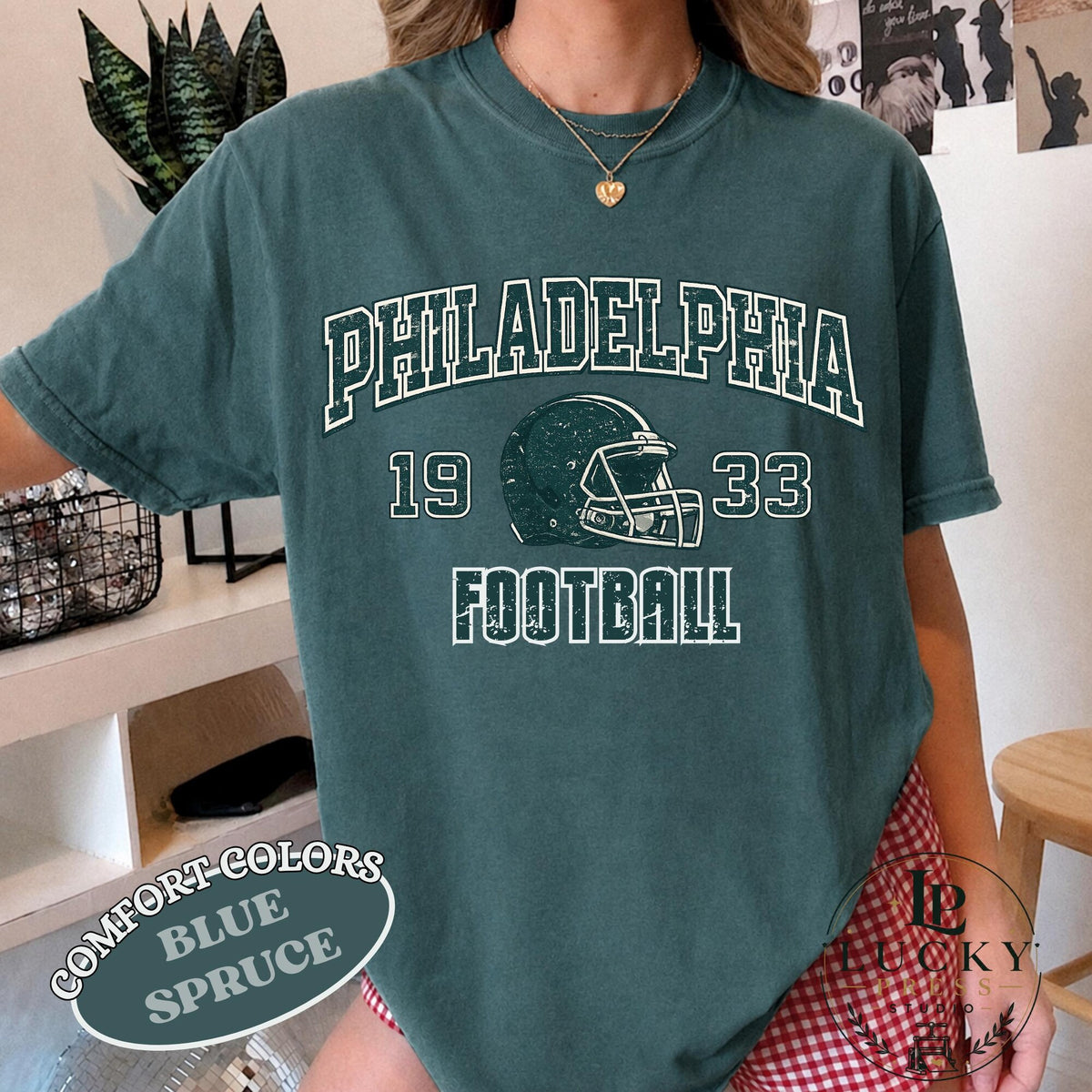 Comfort Colors Philadelphia Football Shirt Vintage 1930 Helmet Tee Retro Game Day TShirt Eagle Fan Gift