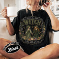 Comfort Colors Owens Sisters Shirt Women, Theres a Little Witch in All of Us Midnight Margaritas Practical Magic Halloween Witch Graphic Tee, Gift for Her Aesthetic
