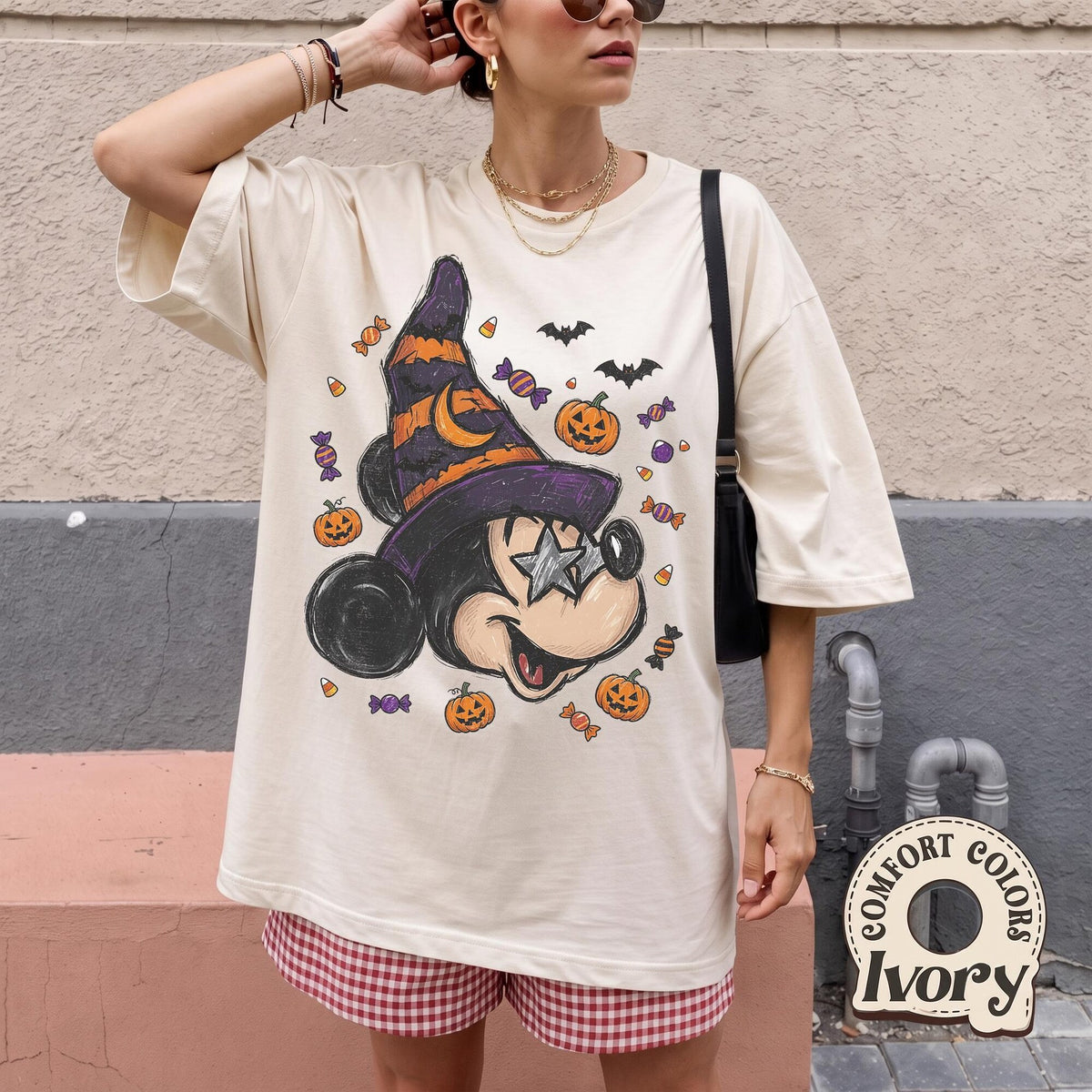 Vintage Disney Fantasia Sorcerer Mickey Minnie Halloween Witch Shirt Disney Fantasia Disneys Hollywood Studios Tee Mickeys Not So Scary