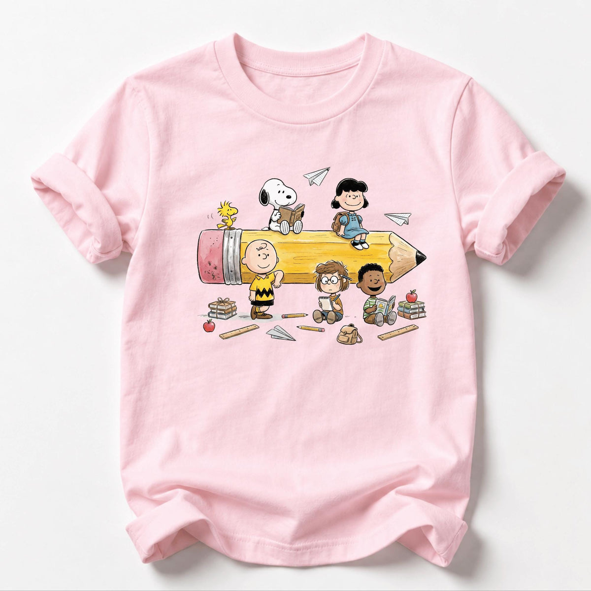 Back to School Cartoon Shirt Cute School Friends Tee First Day of School Shirt Teacher Student Graphic Tee School Vibes Sweatshirt