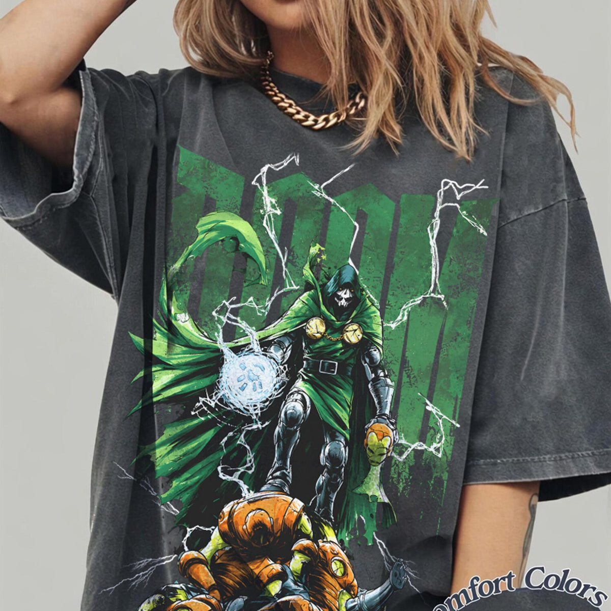 Comfort Colors Vintage Doctor Doom Multiverse Shirt Women, Retro Marvel Avengers Doomsday Victor Von Doom Villain Graphic Tee, Fan Gift for Her Aesthetic
