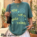 You Can Do Hard Things Shirt Colorful Motivational Teacher Shirt Mental Health Tee School Counselor Gift Test Day TShirt Positive Mindset