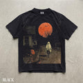 Halloween Ghost TShirt Spooky Ghost Biking Shirt Gothic Halloween Shirt Vintage Halloween Tee Pumpkin Shirt Fall Graphic Tee Gift