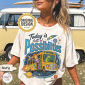Magical Bus Frizzle Inspired 90s Vintage Graphic TShirt Today is Full of Possibilities Grade School Teacher Tee Retro Y2K Tee
