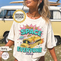 Magical School Bus Frizzle Inspired Vintage Graphic TShirt Space For Everyone Inspirational Grade School Teacher Tee Retro Y2K Tee