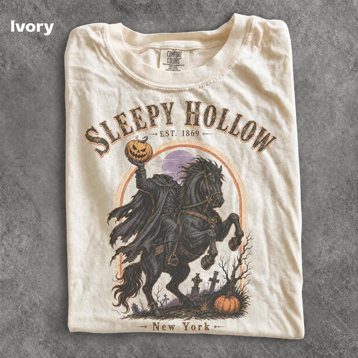 Vintage Sleepy Hollow 90s Graphic Tee Retro Headless Horseman Comfort Colors New York Shirt