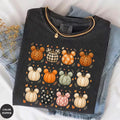 Comfort Colors Mickey Pumpkin Fall Shirt Women, Cute Autumn Leopard Plaid Floral Pumpkin Disney Inspired Thanksgiving Graphic Tee, Gift for Her Aesthetic