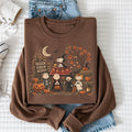 Vintage Halloween Cartoon Friends Sweatshirt Cute Fall Pumpkin Patch Crewneck Cozy Spooky Season Shirt Trick or Treat Autumn Gift
