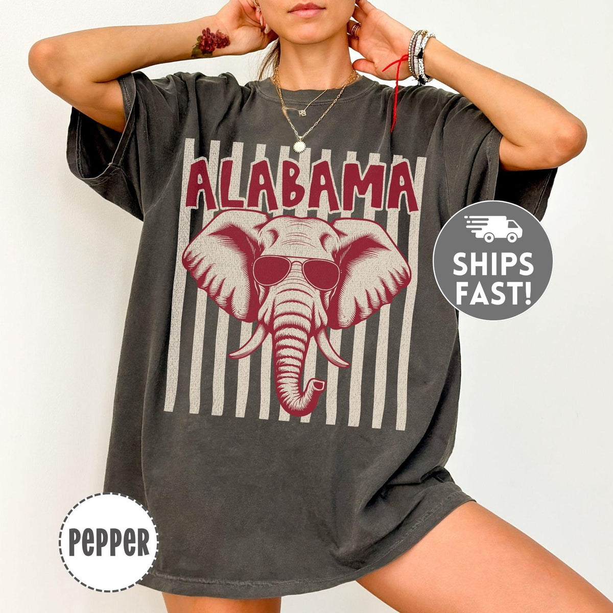 Alabama Elephant Shirt Comfort Colors Vintage Elephant Tee Alabama Graphic TShirt Oversized Southern Shirt Game Day Sweatshirt Hoodie