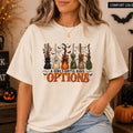Comfort Colors A Girl Gotta Have Options Shirt Women, Halloween Broom Witchy Fall Spooky Season Graphic Tee, Gift for Her Aesthetic