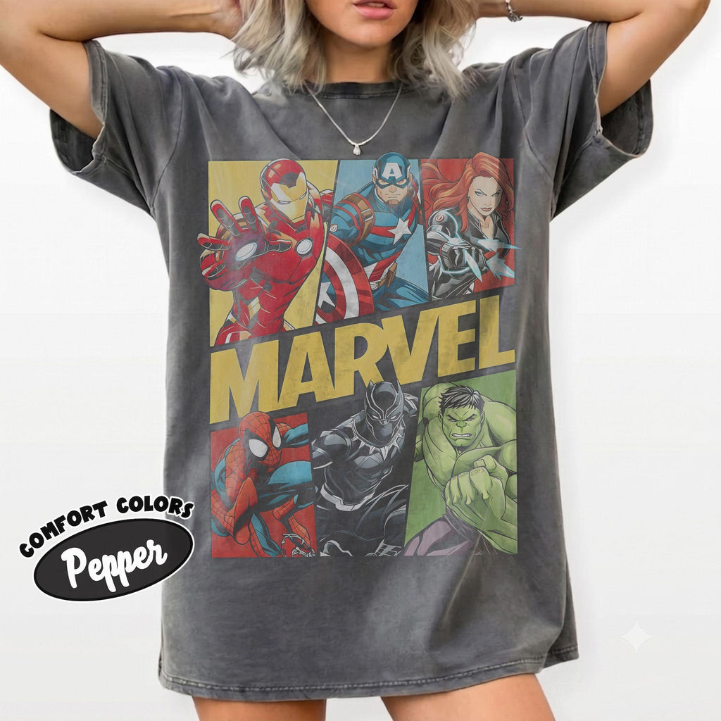 Comfort Colors Marvel Avengers Doomsday Shirt Women, Disney Disneyland Family Holiday Matching Comic Book Superhero Graphic Tee, MCU Fan Gift for Her Aesthetic