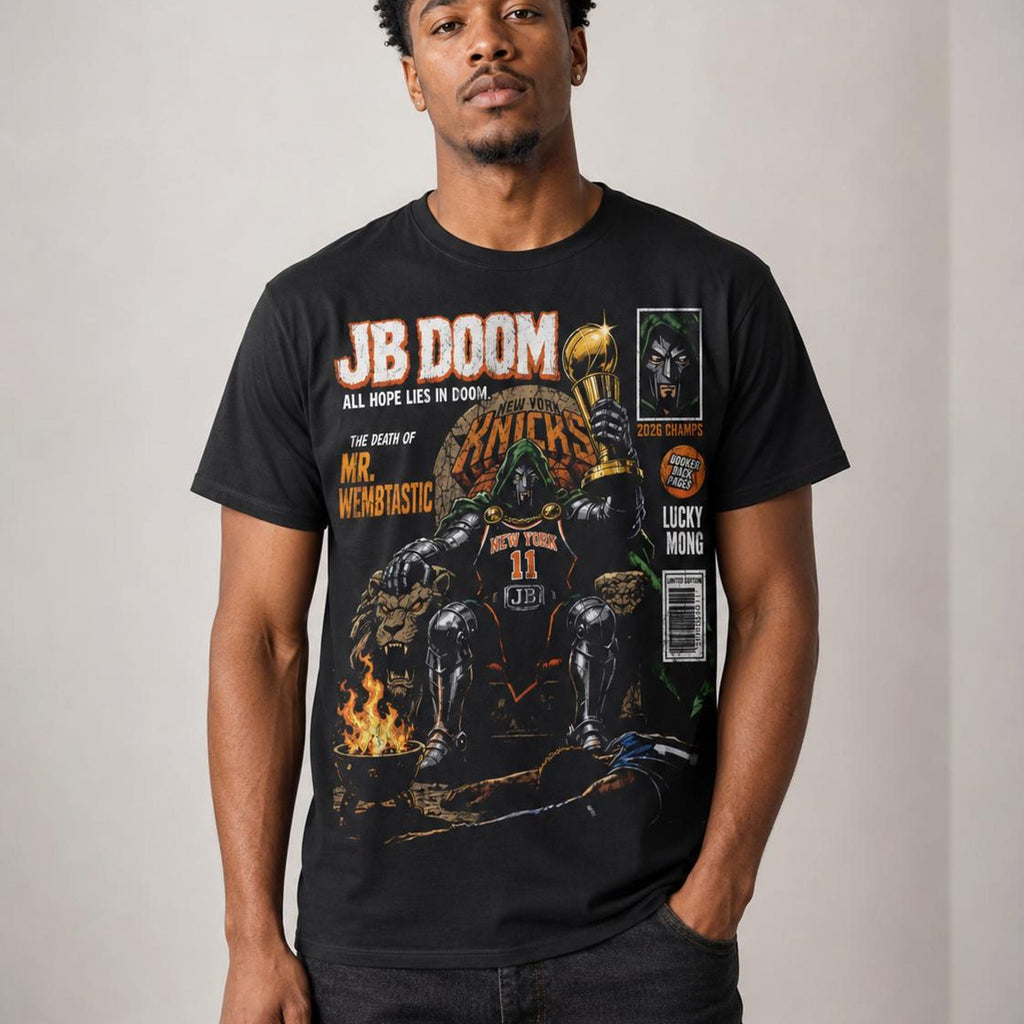 Comfort Colors JB Doom Knicks Shirt Women, Jalen Brunson Marvel Comic Graphic Tee, NYC Basketball Fan Gift for Her Aesthetic