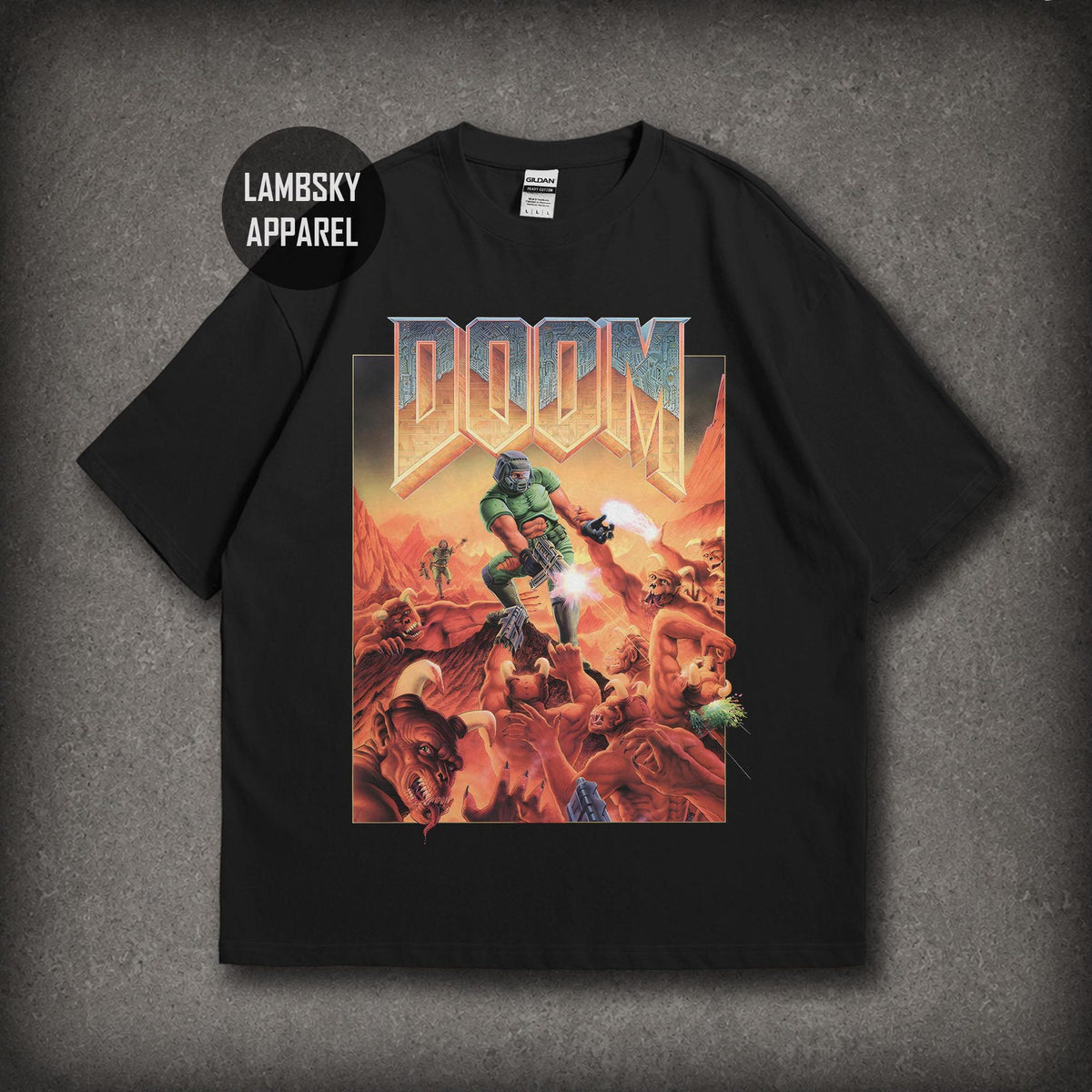 Comfort Colors Doom Gamer Shirt Women, Retro FPS Brutal Action 90s PC Gaming Graphic Tee, Gamer Fan Gift for Her Aesthetic
