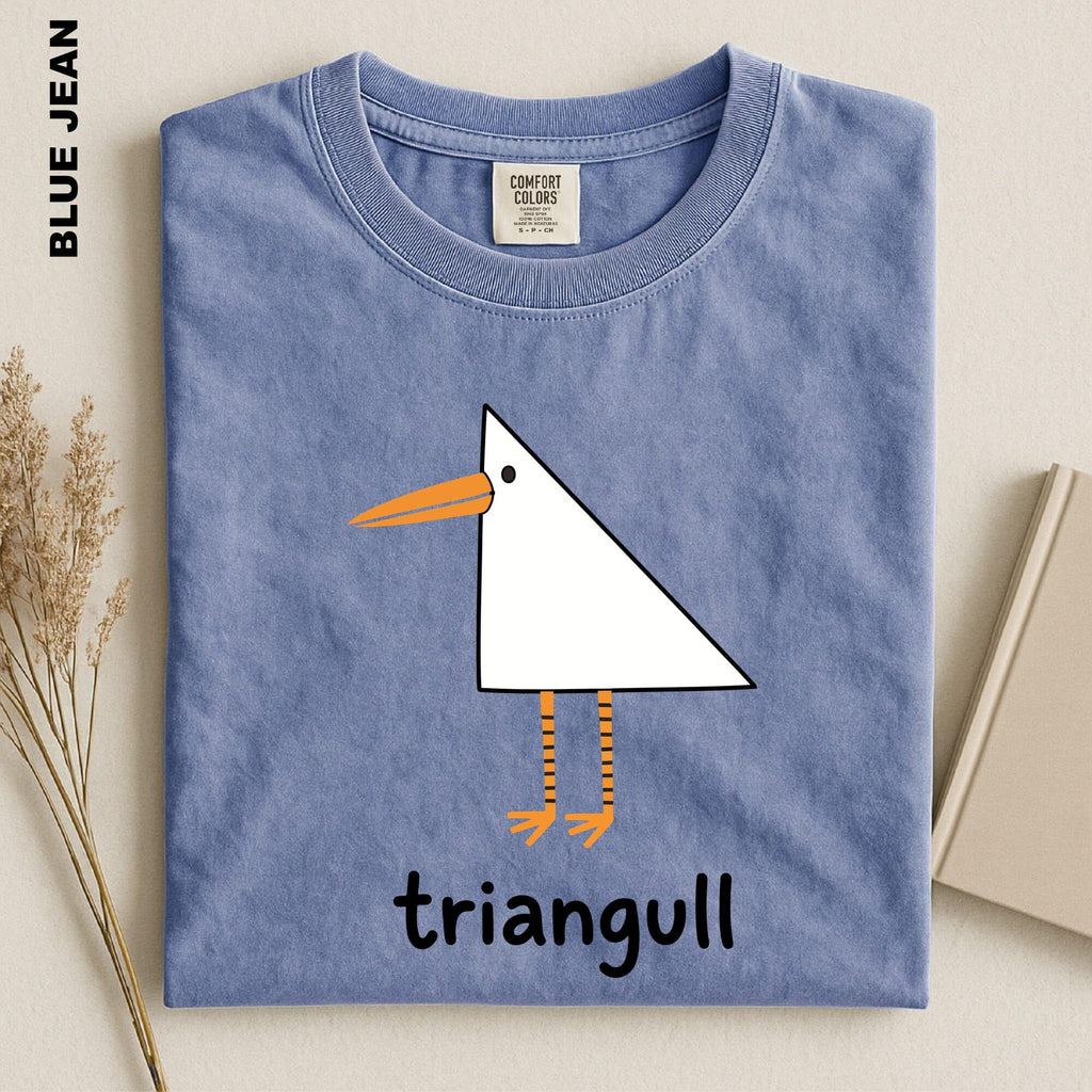 Comfort Colors Triangull Triangle Seagull Shirt Funny Bird Pun Tee Cute Geometric Seagull TShirt Math Joke Sweatshirt Punny Gift Hoodie