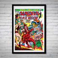 Daredevil and Black Widow Issue 105 Terrible Trio Moon Dragon Comic Book - Poster | Canvas Wall Art Print