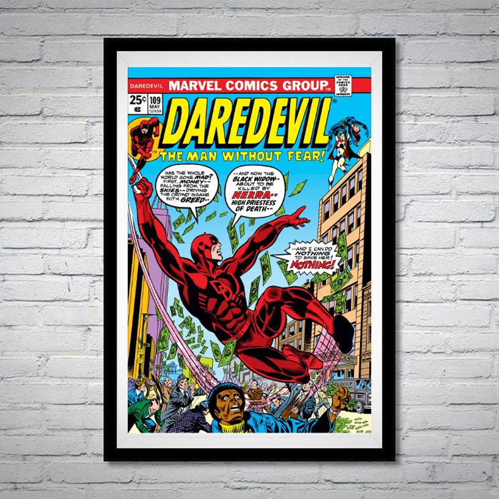 Daredevil Man Without Fear Issue 109 Nekra High Priestess of Death Comic Book - Poster | Canvas Wall Art Print