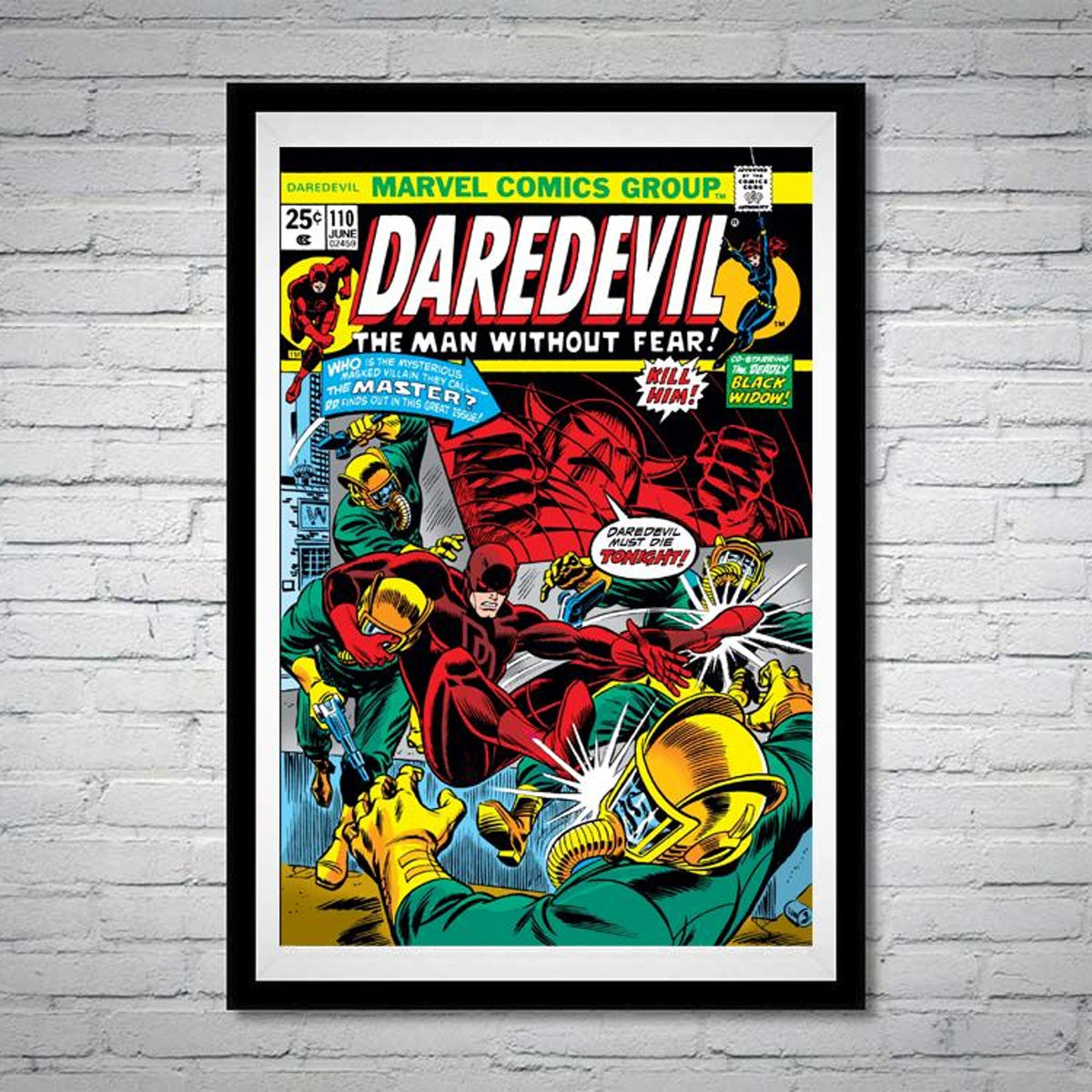 Daredevil Man Without Fear Issue 110 The Master Comic Book - Poster | Canvas Wall Art Print
