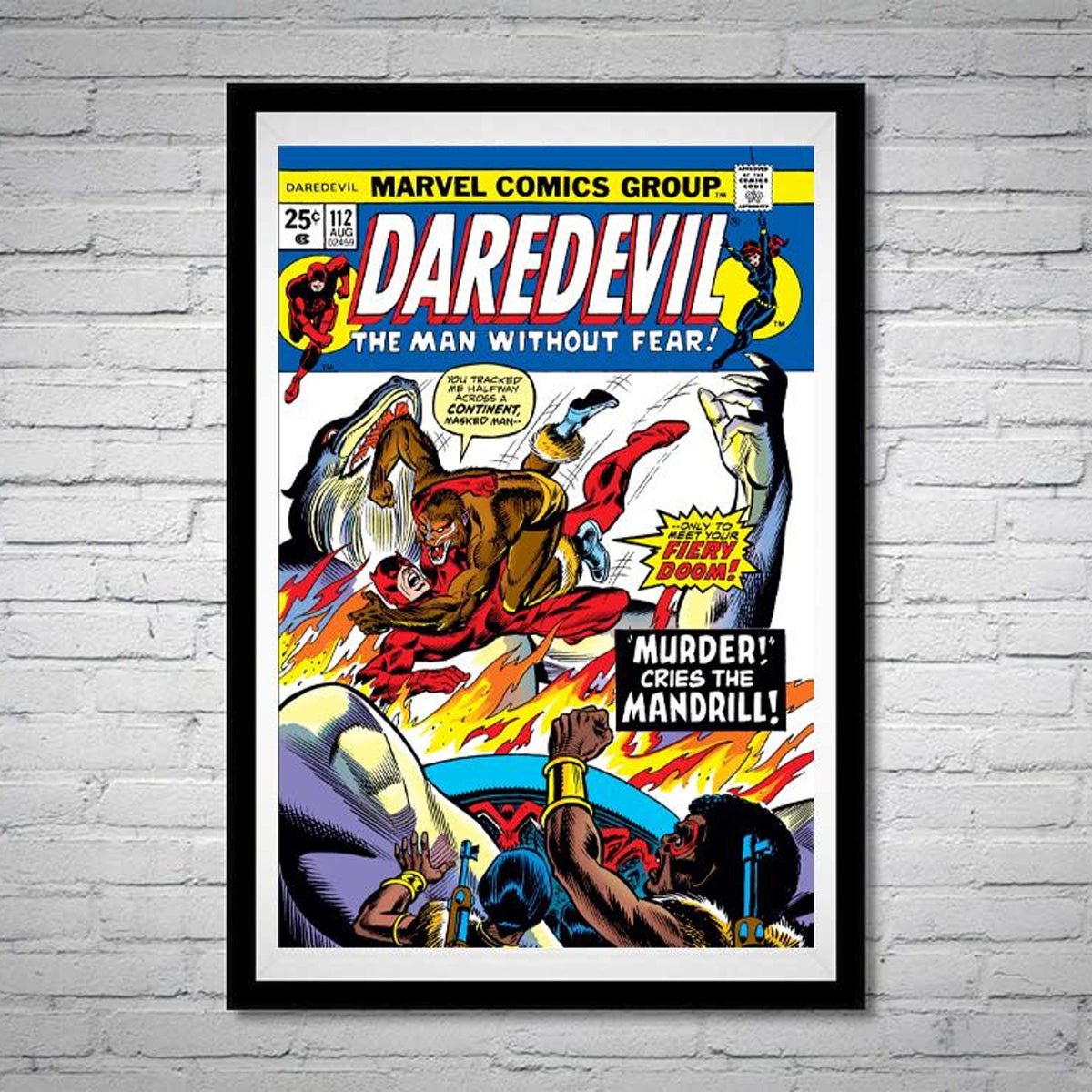 Daredevil Man Without Fear Issue 112 Murder Mandrill Comic Book - Poster | Canvas Wall Art Print