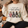 Comfort Colors A Girl Gotta Have Options Shirt Women, Funny Witch Potion Halloween Graphic Tee, Spooky Season Gift for Her Aesthetic